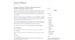 Desktop Screenshot of gitarren-blog.de