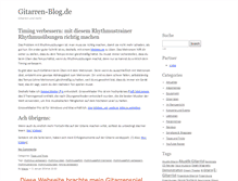 Tablet Screenshot of gitarren-blog.de